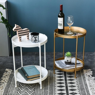 Marble Elegance Living Room Side Table
