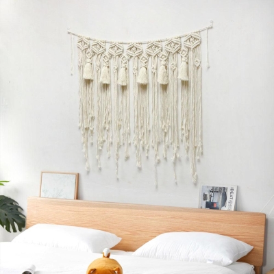 Boho Style Hand-Woven Tapestry Tassel Wall Hanging