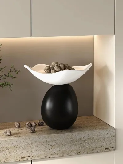 Serenity Orb Storage Sculpture - Abstract Desktop Decor