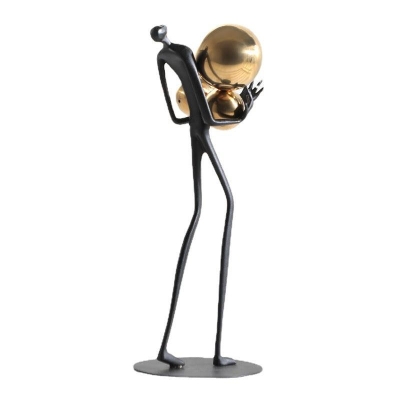 Elegant Metal Figure Sculpture for Stylish Home Decor