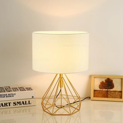 Nordic Retro Gold Geometric Table Lamp