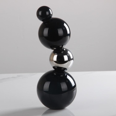 Modern Crystal Geometric Desktop Sculpture - Elegant Home Decor Piece