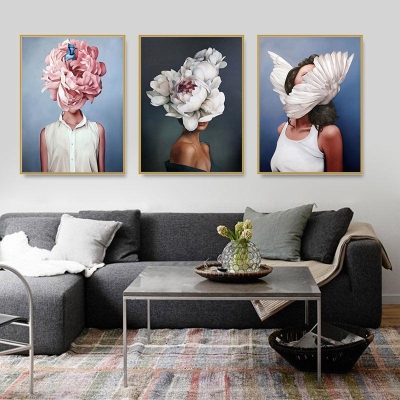 Elegant Abstract Canvas Wall Art - Modern Decor for Living Room