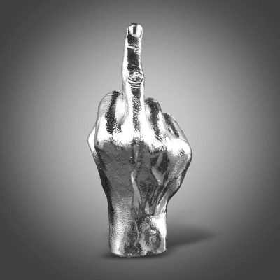 Modern Abstract Resin Finger Sculpture for Desk Decor