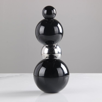 Modern Crystal Geometric Desktop Sculpture - Elegant Home Decor Piece