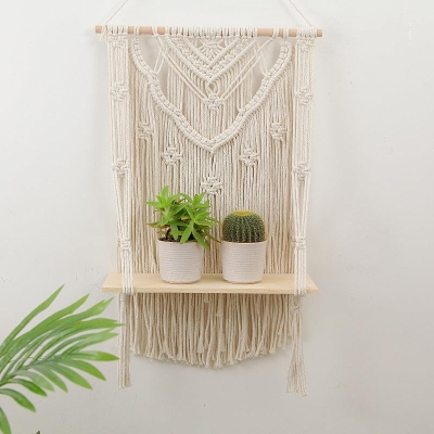 Twisted Braids Macrame Wall Tapestry | Hand-Woven Boho Decor