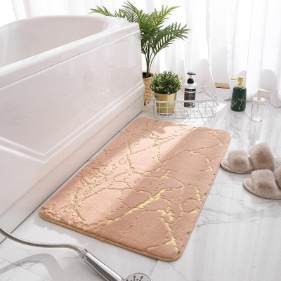 Luxurious Rabbit Fur Floor Mat - Modern Chinese Style Series - Machine Washable - Multiple Sizes and Colors - Perfect for Any Room