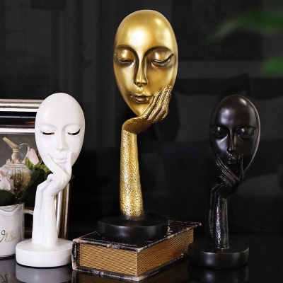 Abstract Thinker Lady Sculpture - Modern Nordic Home Decor Craft