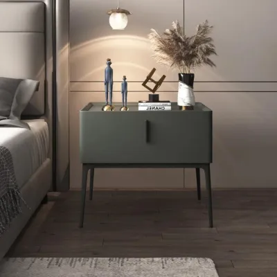 Nordic Style Minimalist Nightstands Set for Bedroom - Wooden Drawer Organizers