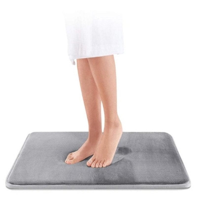Luxury Non-slip Bathroom Mat Set - Stylish Water-absorbing Floor Mats for Quick-drying Comfort