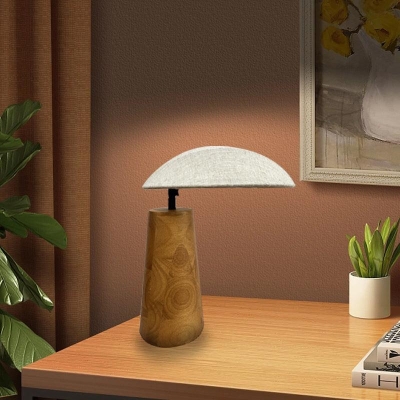 Modern Wood Grain Table Lamp with Splicing Design