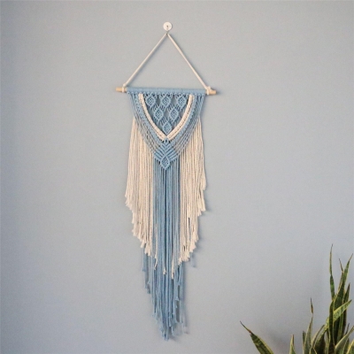 Boho Chic Hand-Woven Cotton Rope Tapestry Wall Decor