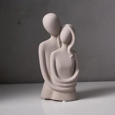 Nordic Home Decor Abstract Figure Statue Love Sculpture - Elegant Tabletop Decoration