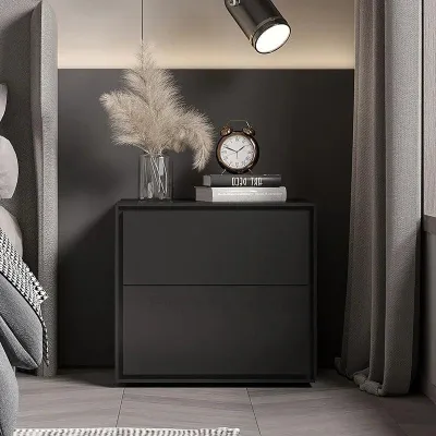 Luxury Minimalist Bedside Table with Drawers for Bedroom - Modern Nightstand Cabinet