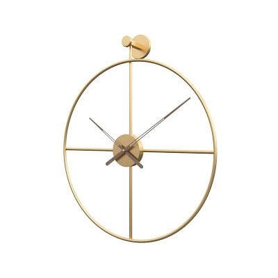 European Style Iron Wall Clock for Home and Office D&eacute;cor