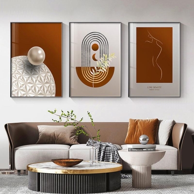 Sleek Abstract Canvas Wall Art Collection - Contemporary Artworks for Stylish Home Decor
