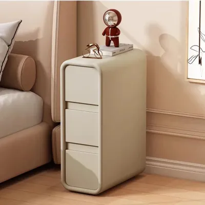 Nordic Minimalist Nightstands with European Drawers - Modern Indoor Furniture