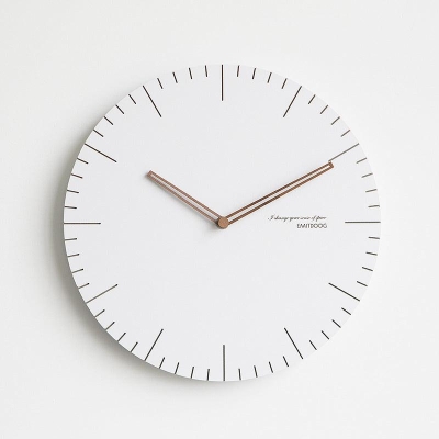 Modern Scandinavian Wooden Wall Clock with Suzuki Movement - 12 Inch Diameter