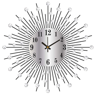 Ironclad Round Wall Clock with Personalized Charm