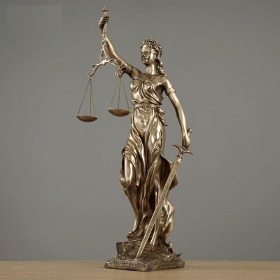 Justice Goddess Sculpture for Elegant Home Decor