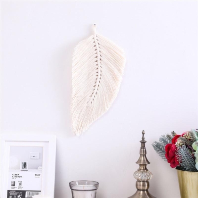 Hand-Woven Leaf Cotton Tapestry Tapestry