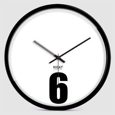 Silent Quartz Wall Clock with Creative Design - Modern Bedroom Decor