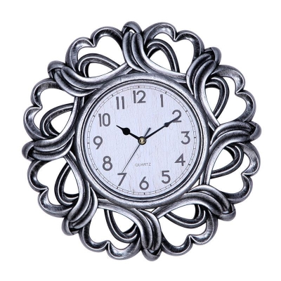 European Style 10 Inch Retro Wall Clock with Quartz Movement