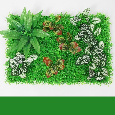 Verdant Oasis Botanical Panel - Premium Plastic Flower Wall Art