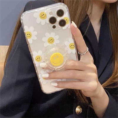 iPhone Clear Phone Case with Grip