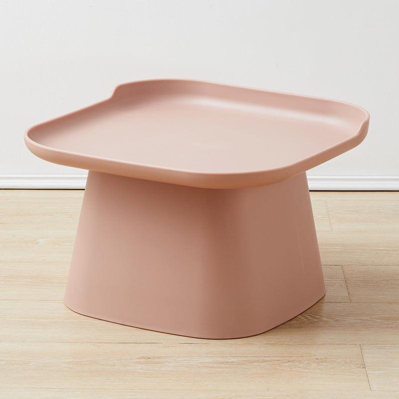 Simple Elegance Bedside Table - Contemporary Pink Lace Design