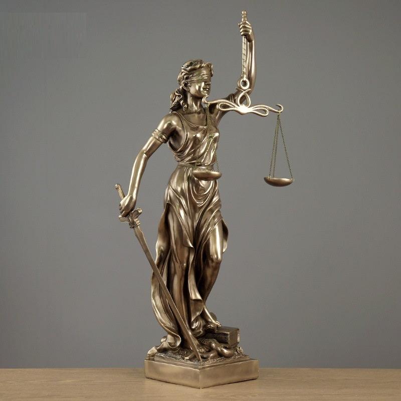 Justice Goddess Sculpture for Elegant Home Decor