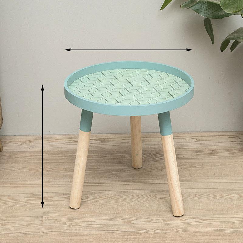 Nordic Minimalist Solid Wood Round Coffee Table