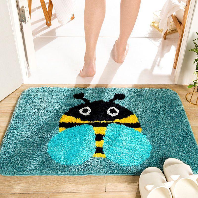 Foot mat household floor mat bathroom water absorption anti slip mat bedroom entrance mat toilet mat