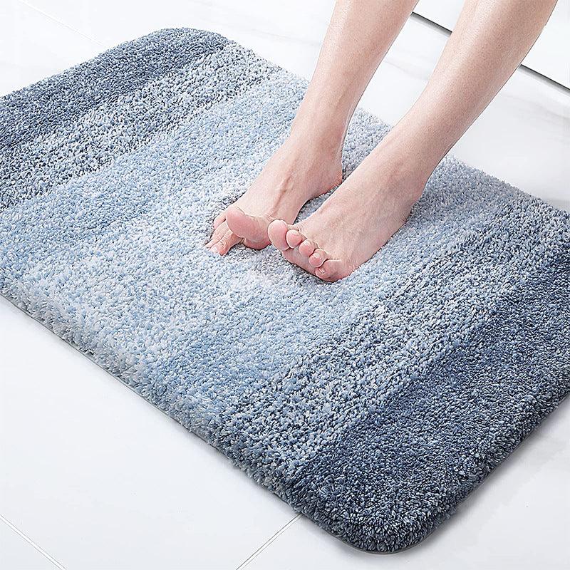Ultra-Absorbent Microfiber Bathroom Mat Set: Stylish, Non-Slip, and Machine Washable