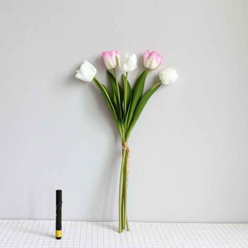 Elegant Tulip Bouquet Home Decor Set