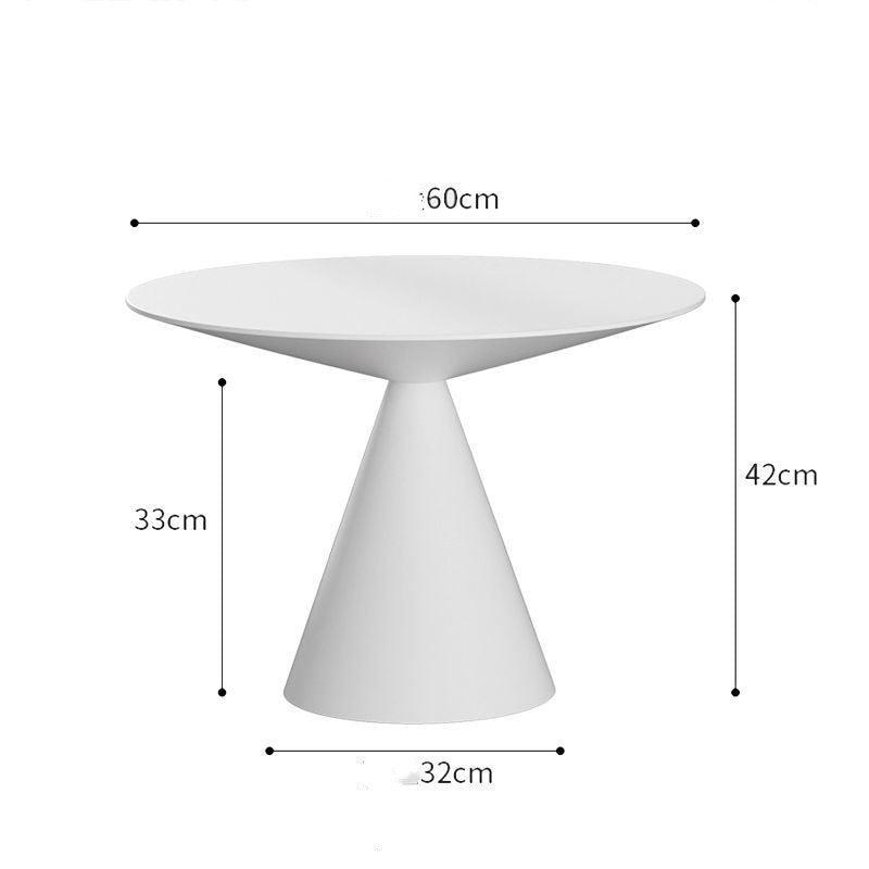 Marble Top Round Side Table - Elegant Living Room Accent Piece