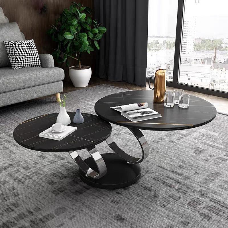 Round Marble Round Table - Multifunctional Slate Folding