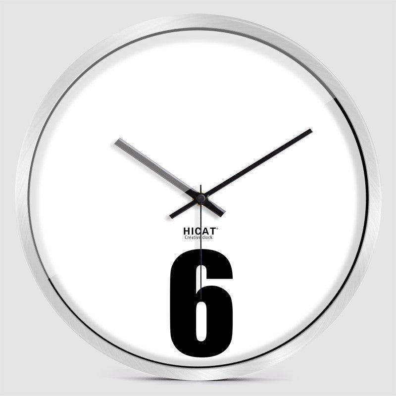 Silent Quartz Wall Clock with Creative Design - Modern Bedroom Decor