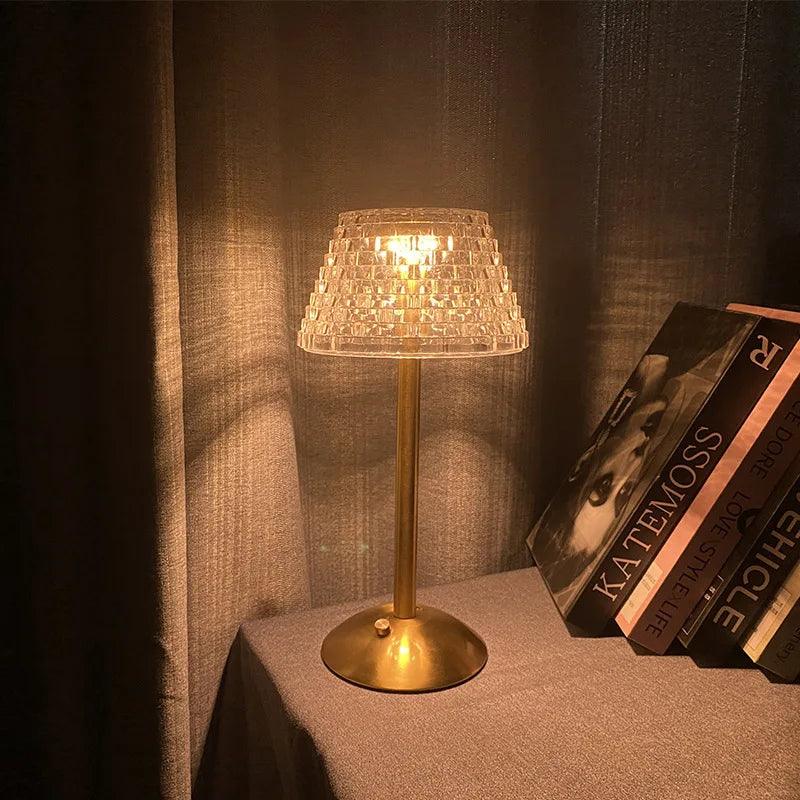 Nordic Crystal Touch-Controlled LED Table Lamp