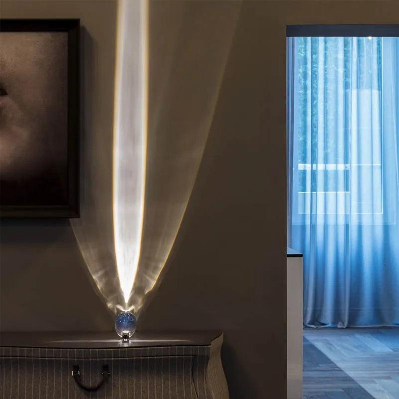 Sky Crystal Elegance - Luxurious Italian Crystal Table Lamp
