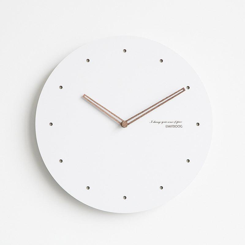 Modern Scandinavian Wooden Wall Clock with Suzuki Movement - 12 Inch Diameter