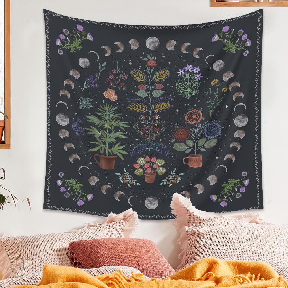 Mystic Moon Tarot Tapestry: Celestial Wall Art
