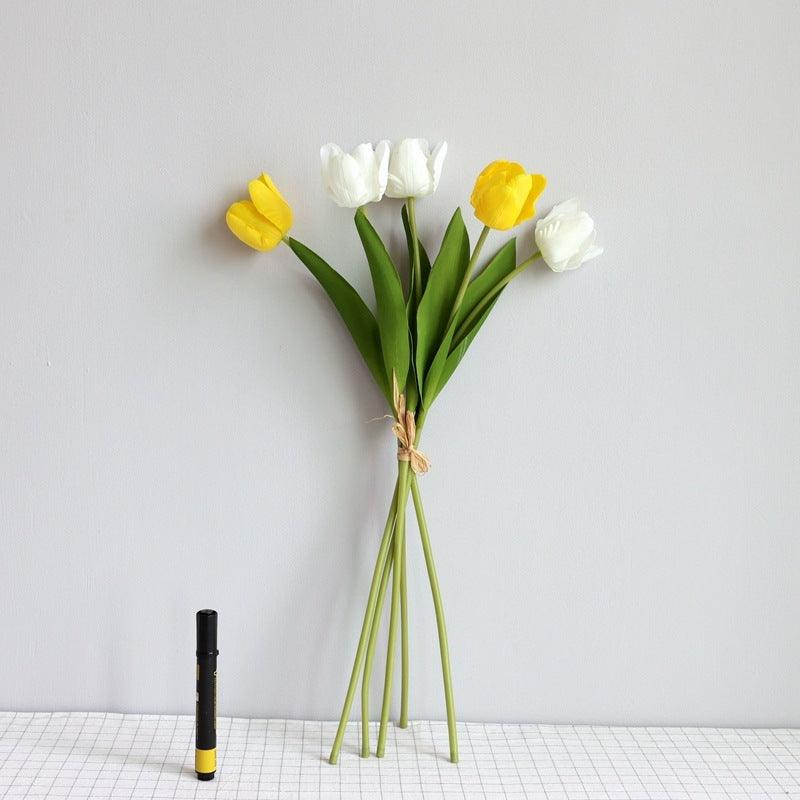 Elegant Tulip Bouquet Home Decor Set