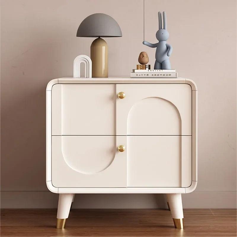 Bedroom Nightstand with Modern Design and Storage Drawers