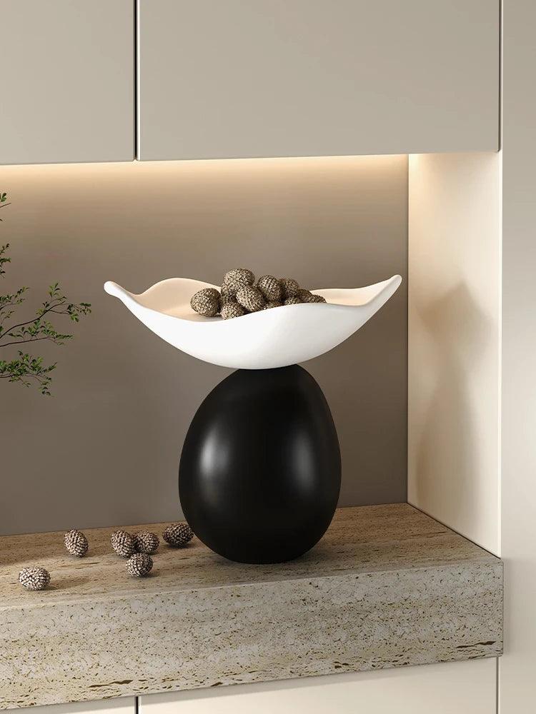 Serenity Orb Storage Sculpture - Abstract Desktop Decor