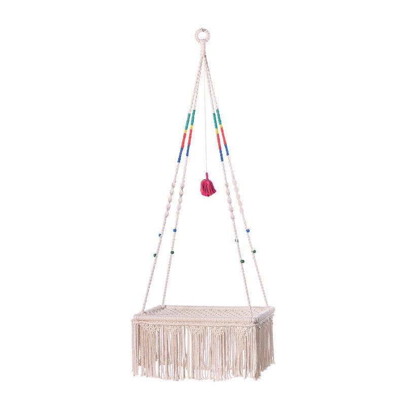 Lace Cat Bed Swing Tapestry Pet Bed Cotton Rope Swing Chair