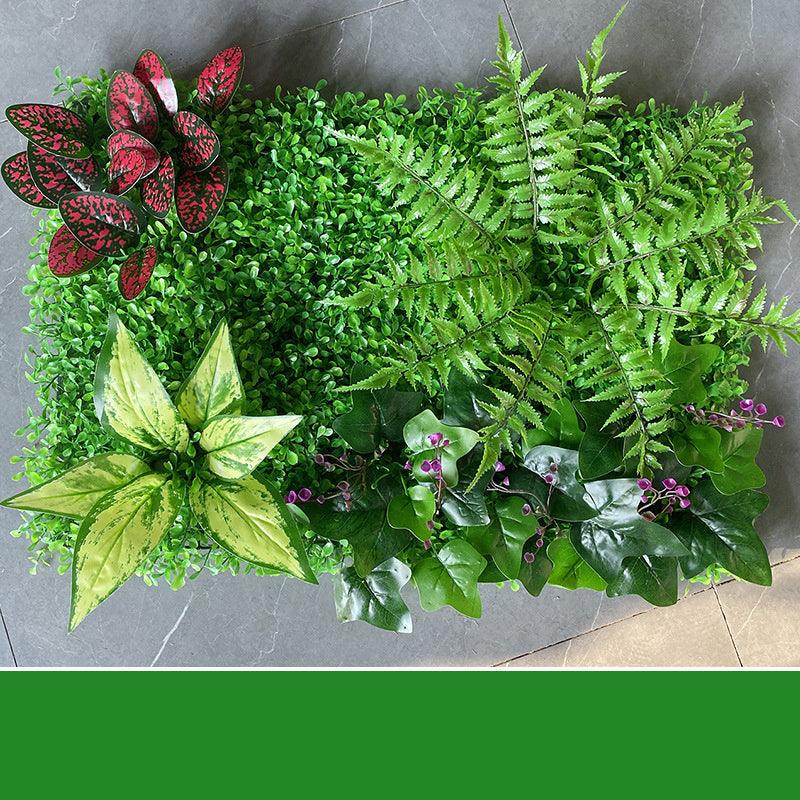 Verdant Oasis Botanical Panel - Premium Plastic Flower Wall Art