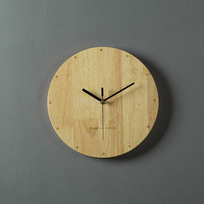 Wooden Wall Clock with Elegant Design and Precision Movement