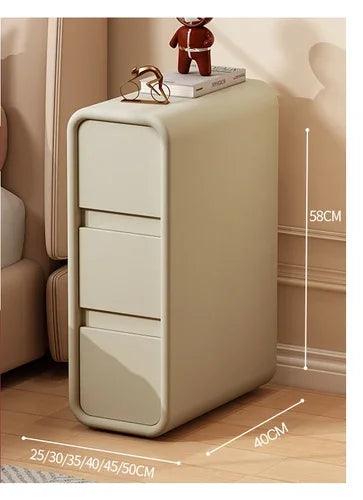 Nordic Minimalist Nightstands with European Drawers - Modern Indoor Furniture