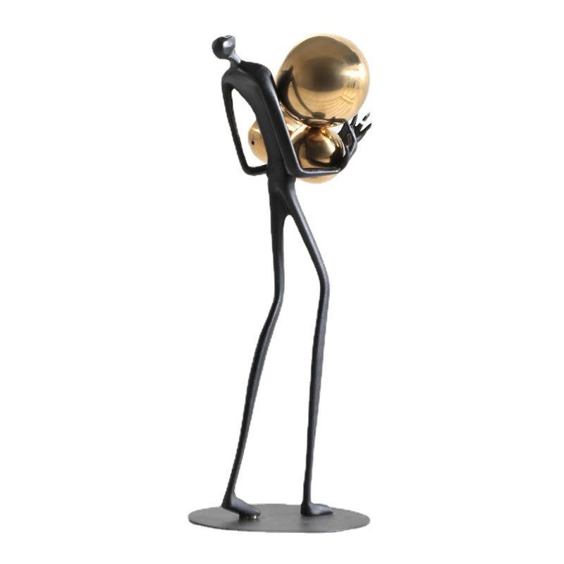 Elegant Metal Figure Sculpture for Stylish Home Decor